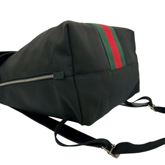GUCCI Authentic Black Leather Backpack - Picture 6 of 9